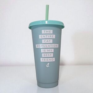 CAT LADY Color Changing Cat Themed Tumbler